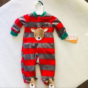 Carter’s  Christmas footie pajamas 3 no
